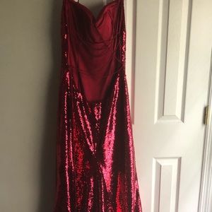 Sherri hill strapless beaded dress